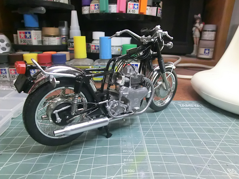 グンゼ】 ハイテックモデル 1/12 Kawasaki 650 W1S-A 製作 その５ 