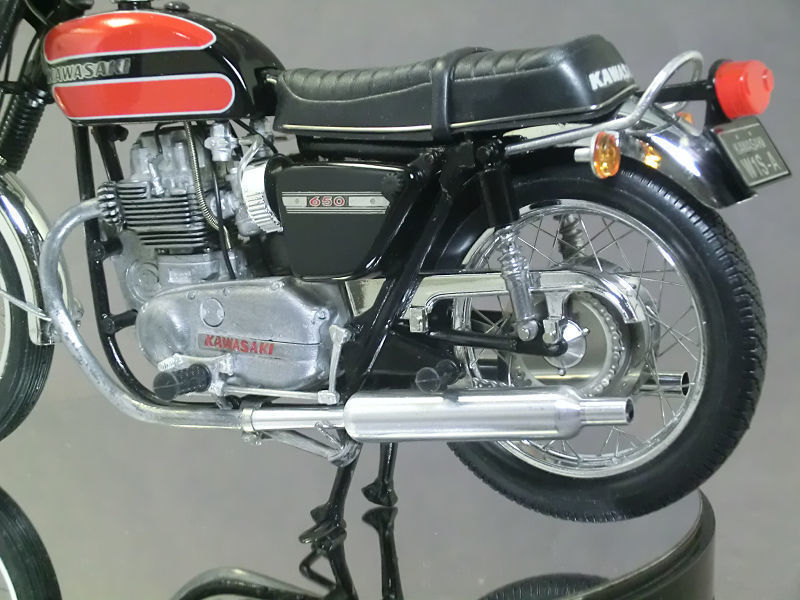 グンゼ】 ハイテックモデル 1/12 Kawasaki 650 W1S-A 製作 【完成】: 【工房ネコの手】プラモ製作日記