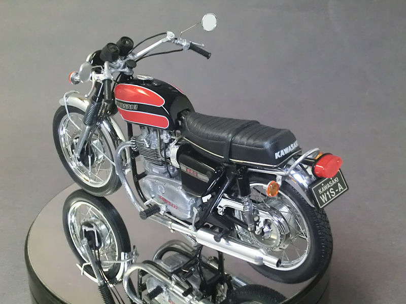 グンゼ】 ハイテックモデル 1/12 Kawasaki 650 W1S-A 製作 【完成】: 【工房ネコの手】プラモ製作日記