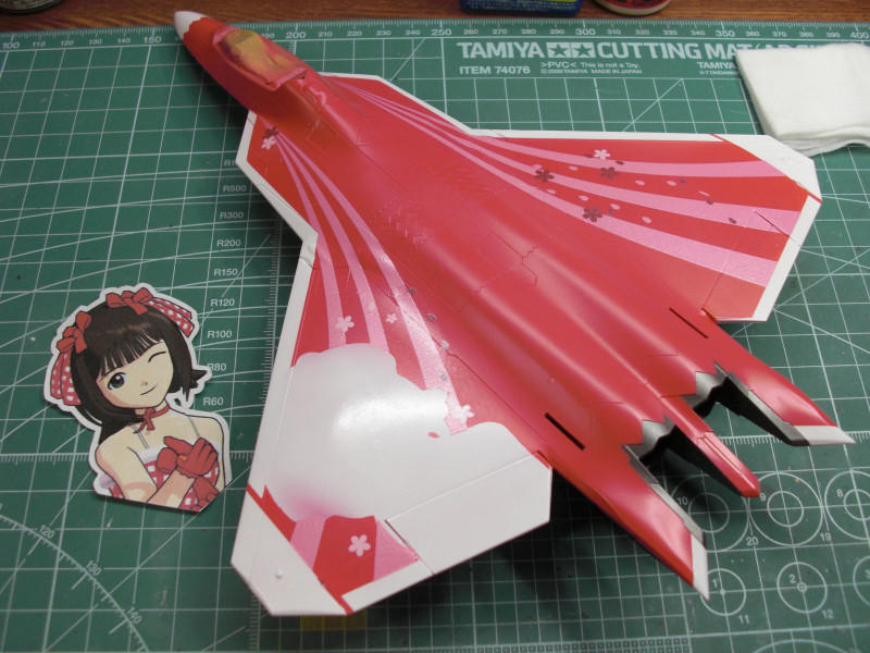 痛戦闘機】ハセガワ 1/72 F-22ラプター アイマス春香機製作 その