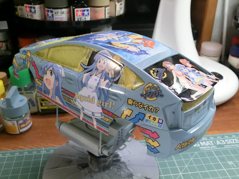 痛車】侵略！イカ娘 プリウス 製作 その７: 【工房ネコの手】プラモ 