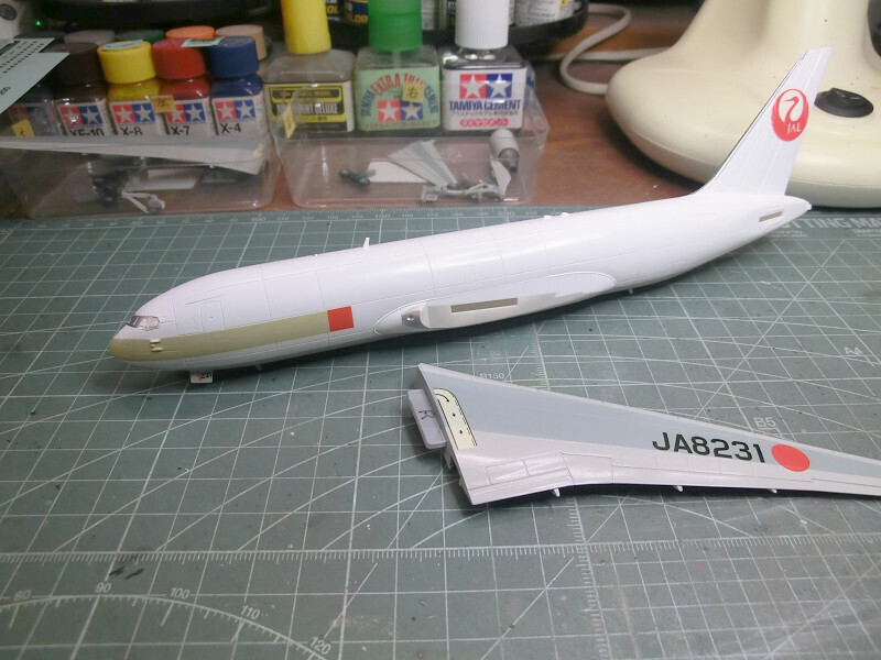 ハセガワ】1/200 JAL機2機製作 その2: 【工房ネコの手】プラモ製作日記